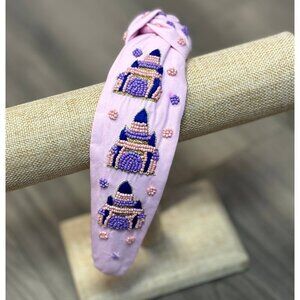 Pink Castle Beaded Headband